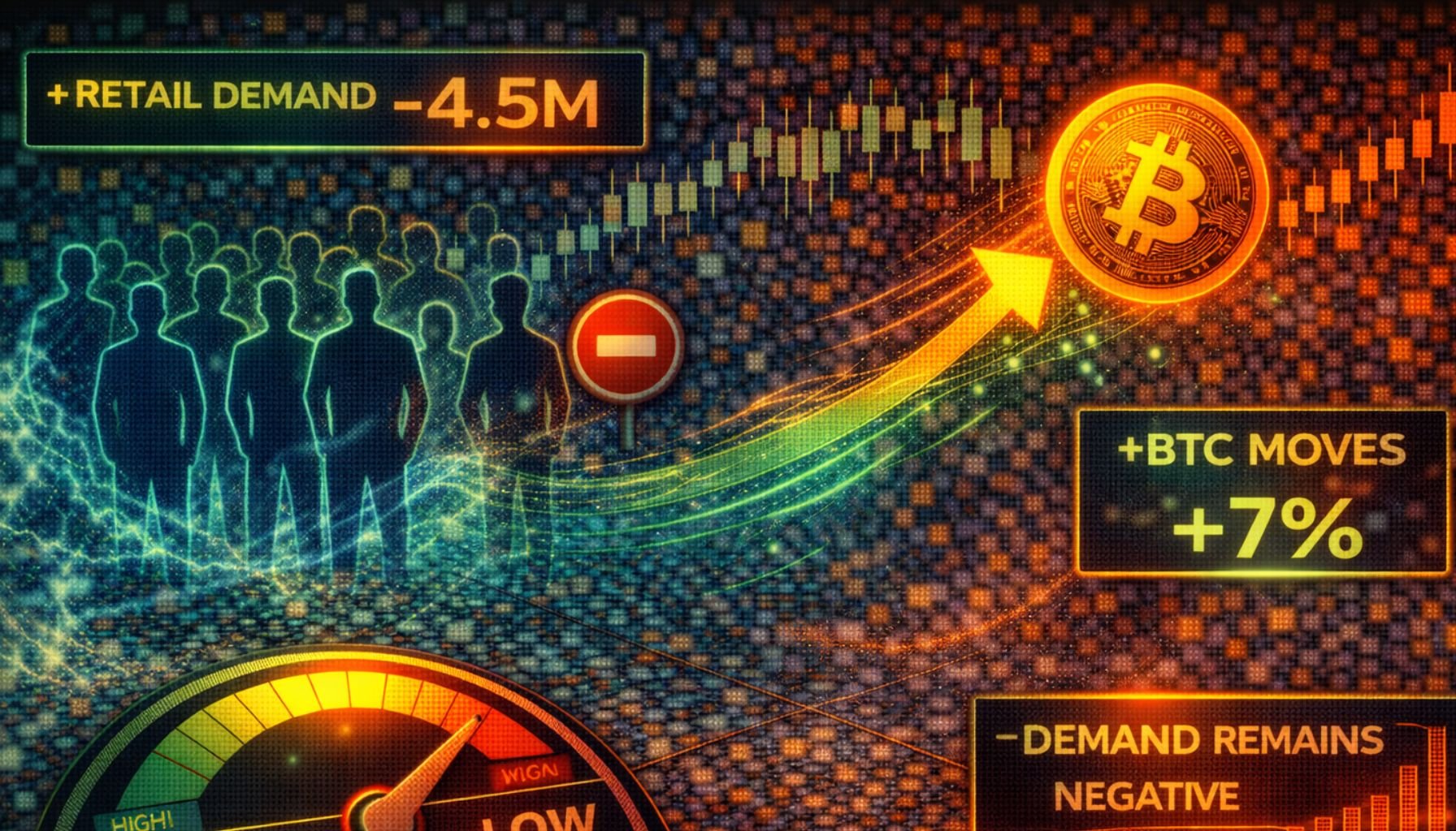 Bitcoin Retail Investors Still Absent As Demand Remains Negative – BTC Moves Without the Crowd | Bitcoinist.com