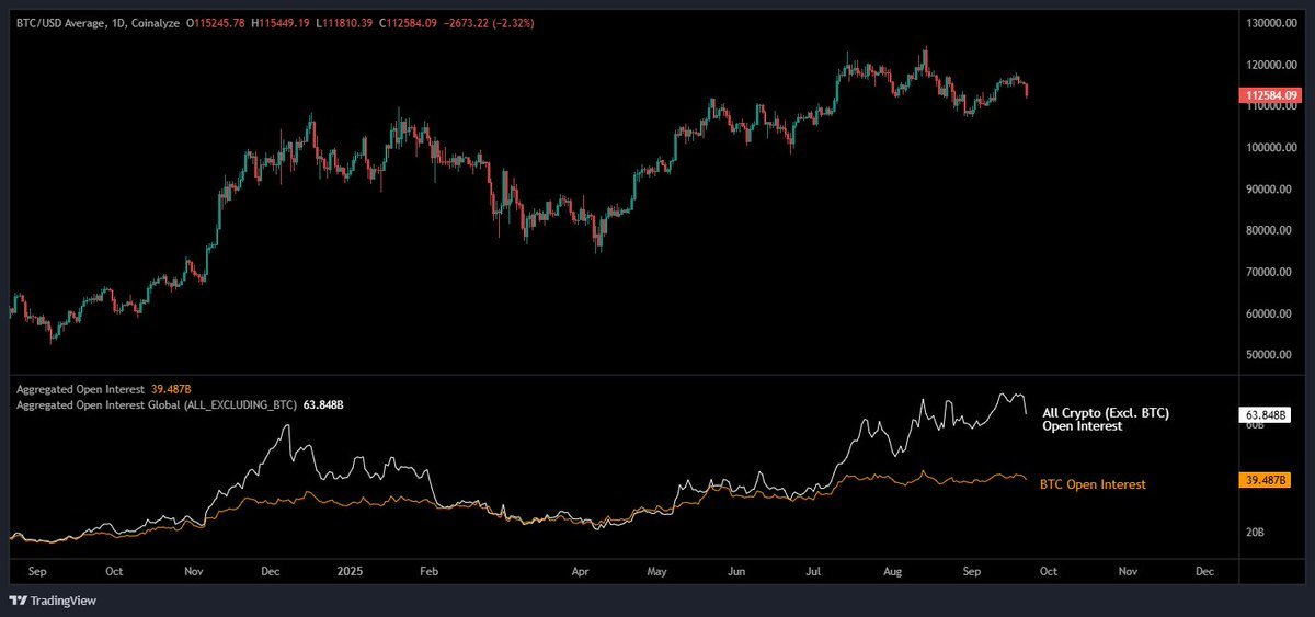 Altcoin OI Crash Signals Market Stress Beyond Bitcoin – $8B Wiped Out