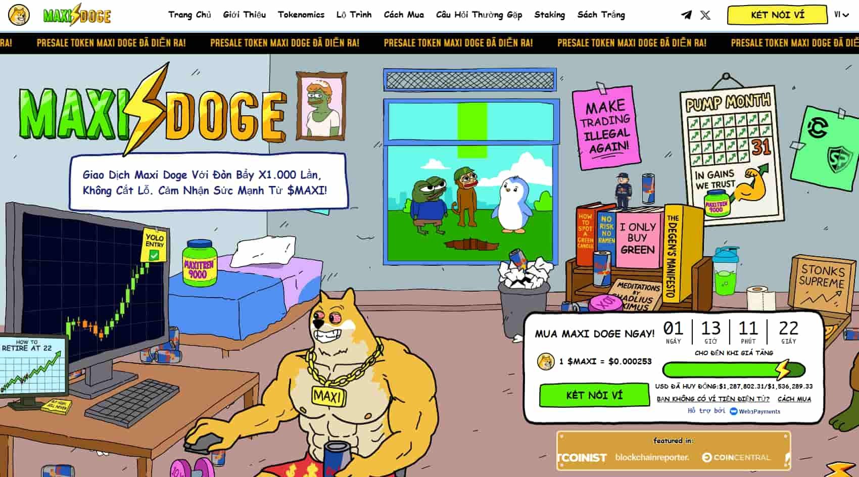 Maxi Doge ($MAXI): Cơ hội đầu tư meme coin tiềm năng năm 2025