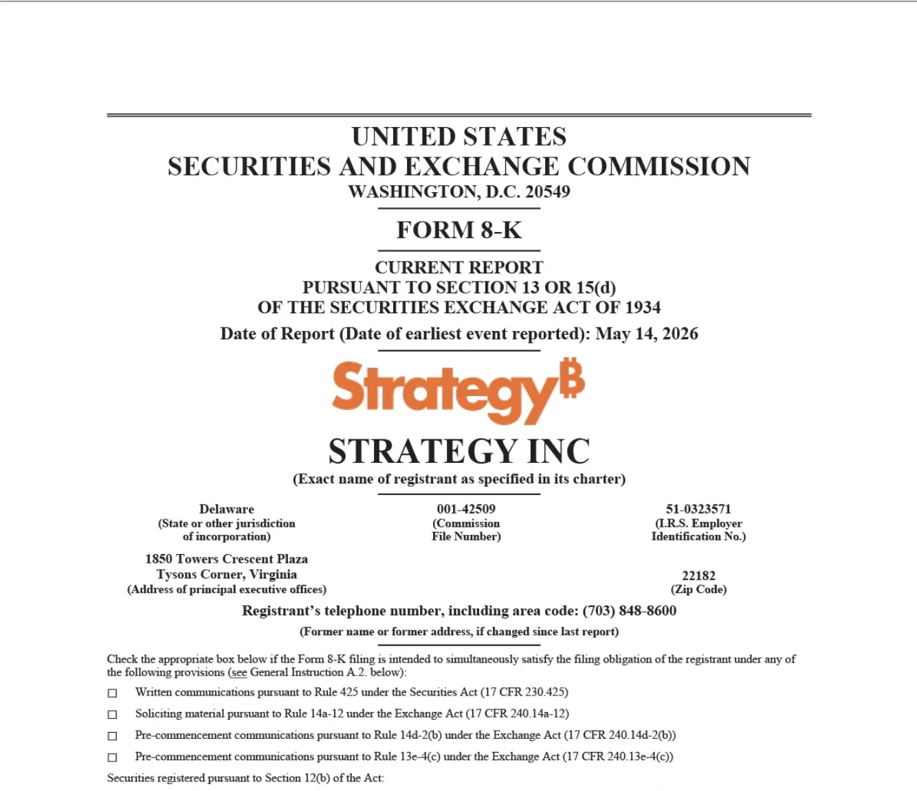 Bitcoin Treasury Firm Strategy To Repurchase $1.5B Of Convertible Notes — Details