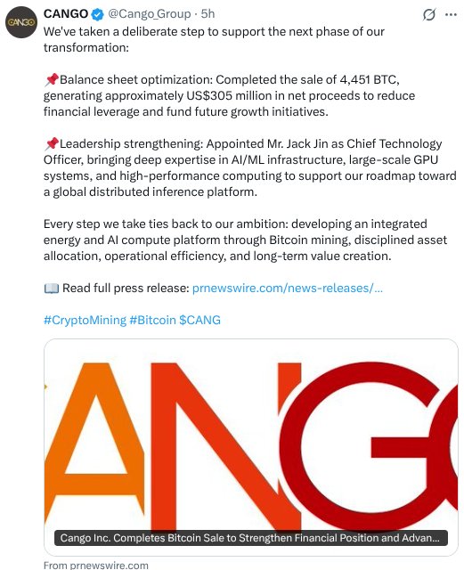 Cango Liquidates $305M in Bitcoin: Market Volatility Spikes While $MAXI Sees Gains