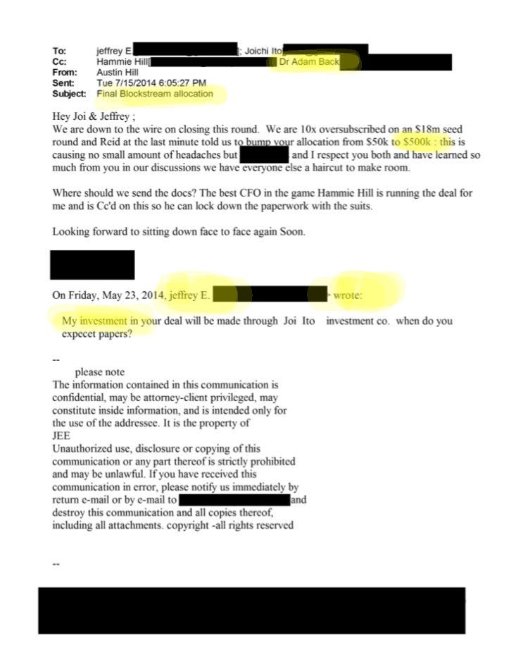 Bitcoin Pioneer Adam Back Addresses Mention In Epstein Files