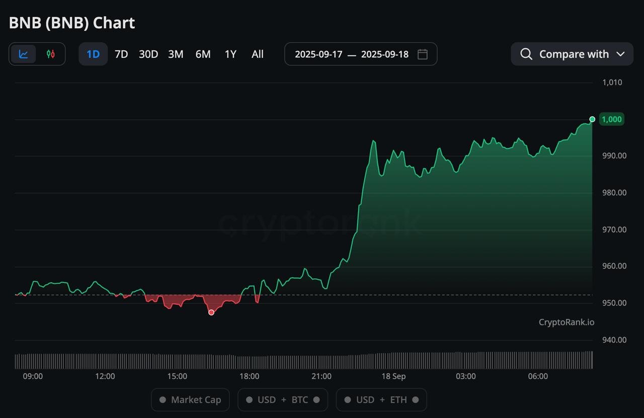BNB Price Rockets To New ATH Amid Explosive Blockchain Fee Growth – More Rally Ahead?