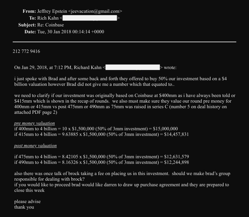 DOJ Files Reveal Epstein’s $3.2M Coinbase Stake in 2014, Fueling LiquidChain’s Booming Presale