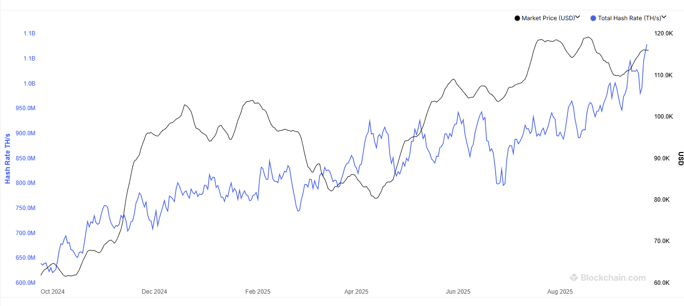 Bitcoin Price Tanks, But Miners Flex With Record Hashrate