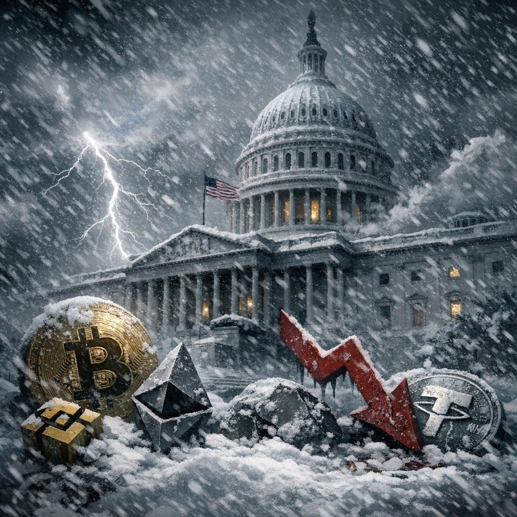 Crypto Market Structure Bill Markup Slips To Jan. 29 As Winter Storm Hits Capitol