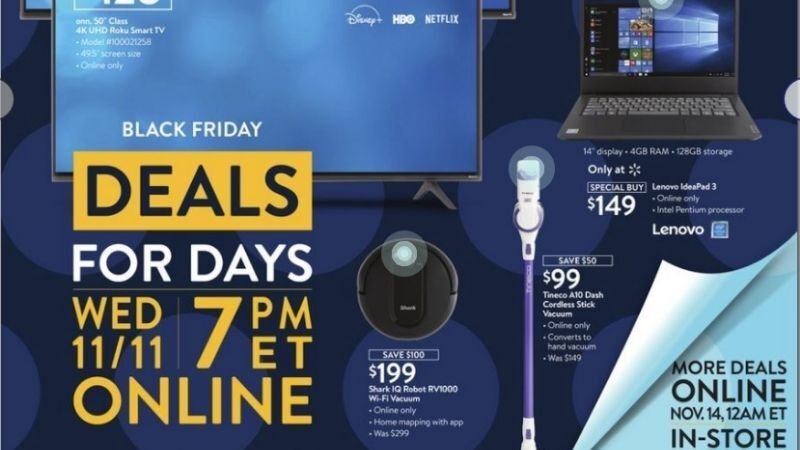 Walmart Has Dropped Two Ads for its Black Friday 'Deals for Days' Events