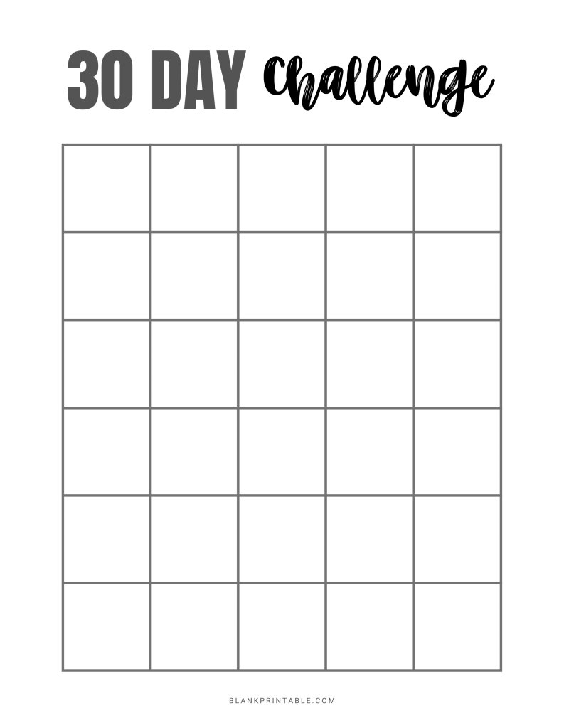 30 Day Challenge - cover