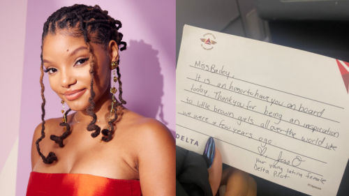 Halle Bailey Praised By Pilot For Being An 'Inspiration To Little Brown Girls' In Beautiful Note - Blavity