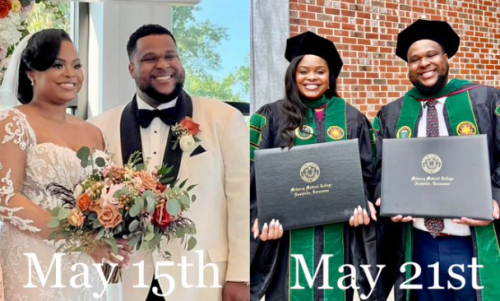 Black Couple Graduates From Medical School 6 Days After Getting Married