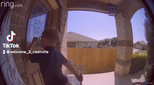 Video Captures White Boy Banging On Black Neighbors Door With A Whip To Confront Their 9-Year-Old Daughter