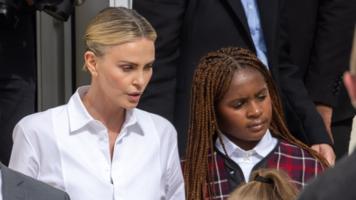 Charlize Theron And Her Daughter Jackson Attend Dior Show At Paris Fashion Week - Blavity