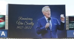 Vin Scully Honored by Dodgers with Jersey Patch for Rest of Season, News,  Scores, Highlights, Stats, and Rumors