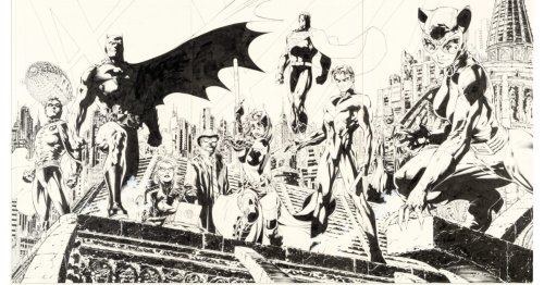 Jim Lee's Triple-Page Batman Hush Spread Will Sell For Over $300,000
