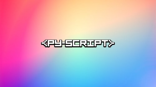 Embed Python scripts in HTML with PyScript