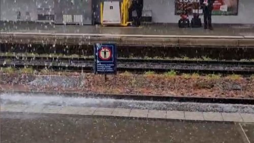 Hagelchaos am Bahnhof Olten: Augenzeuge berichtet