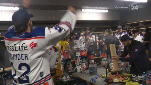 Zigarren und Champagner: ZSC-Meisterhelden feiern feuchtfröhliche Kabinen-Party