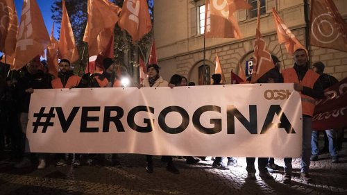 Protest im Tessin: Tausende demonstrieren gegen Lohnkürzungen