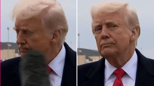Seine Reaktion überrascht: Reporterin trifft Trump mit Mikrofon im Gesicht