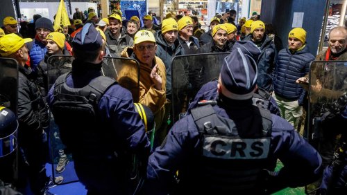 Nach Ankunft von Macron: Wut-Bauern stürmen Landwirtschaftsmesse in Paris