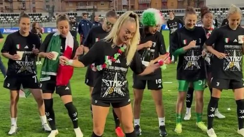 Sixième Scudetto pour la Juve: Alisha Lehmann fait la danse de la victoire pour la Juventus