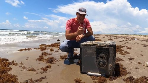 Sogar ein verschlossener Safe war schon dabei: Dieser Strand-Forscher findet die unglaublichsten Dinge