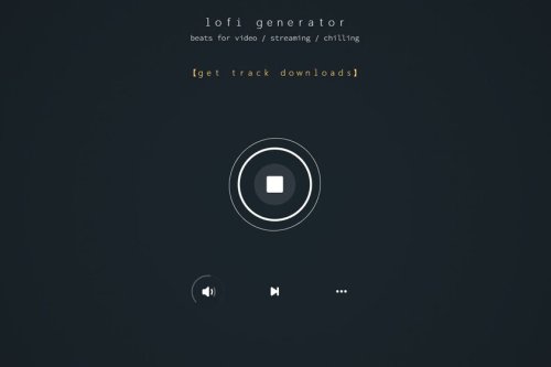 Este sencillo reproductor web genera música lofi gratis y sin copyright para tus vídeos o streams