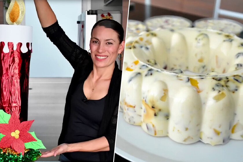 Dale un giro a la clásica ensalada de Navidad y prepara esta gelatina cremosa con frutas con la receta y consejos de Vicky Receta Fácil