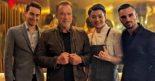 Arnold Schwarzenegger surprises staff at Toronto restaurant
