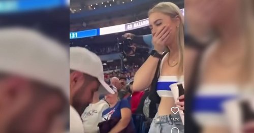 Someone proposed with a Ring Pop at a Toronto Blue Jays game and got slapped