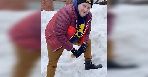 Somebody made a parody video of Doug Ford shovelling snow and it's hilarious