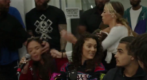 Island Boys’ girlfriends brawl at press conference ahead of brother vs brother fight on Adin Ross’ Brand Risk Promotions