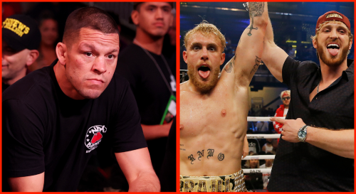 Nate Diaz issues X-rated five-word reply to potential Jake Paul vs. Logan Paul MMA showdown