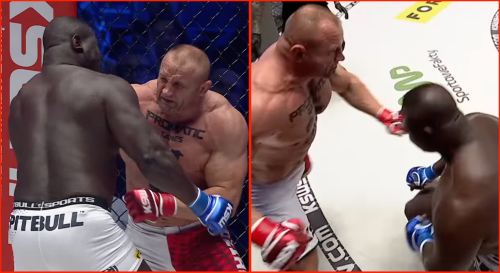 Mariusz Pudzianowski viciously knocked out unbeaten 326lb opponent in 18 seconds