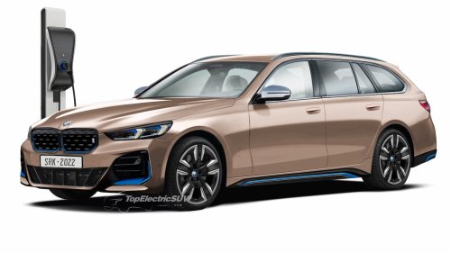 SPIED: BMW i5 Touring Shows Off its Electric Wagon Body Style