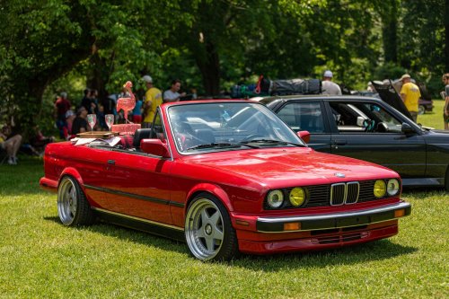 Bonkers BMW E30 Convertible With Live To Offend Body Kit Has S52 Engine
