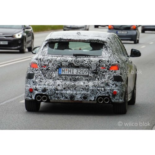2023 BMW M135i xDrive LCI Spied With Large Quad Exhaust Tips