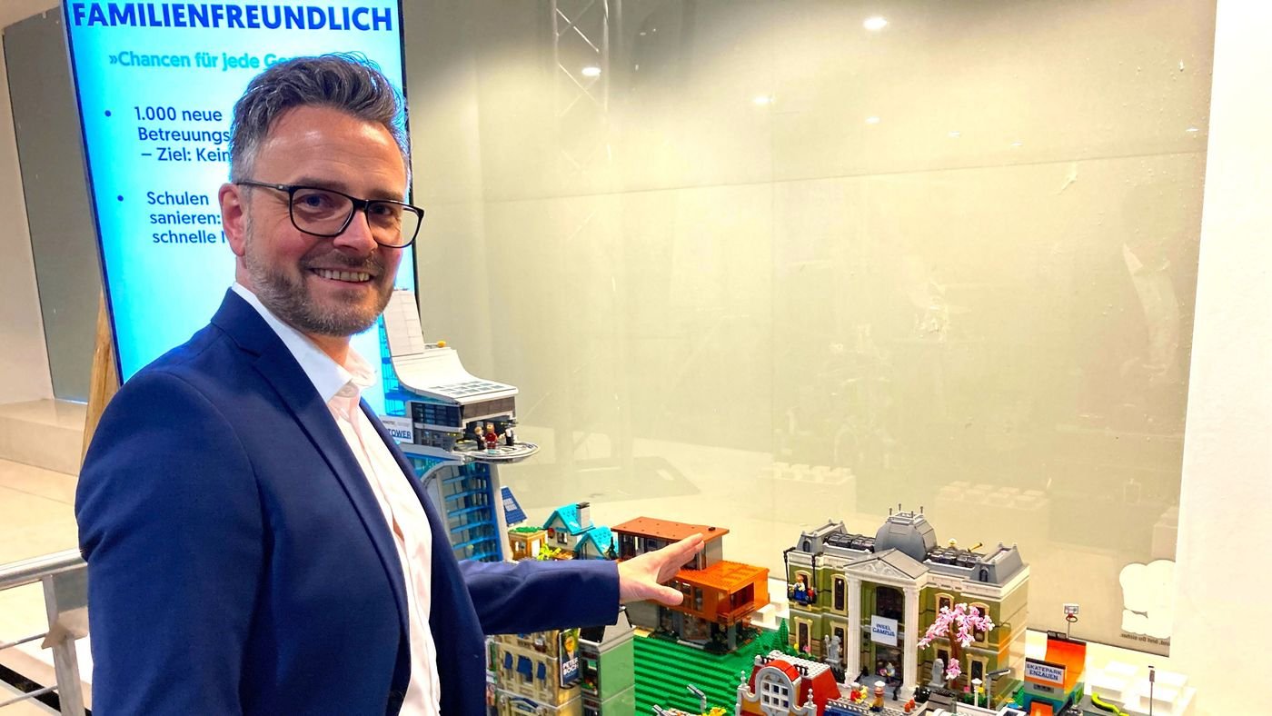 Peter Boch setzt im Wahlkampf auf Landesgartenschau und Lego