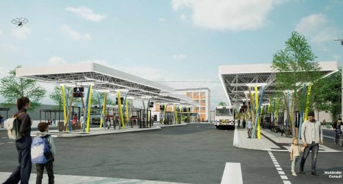 So soll der neue Bruchsaler Busbahnhof aussehen