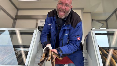 Marktschreier legen los: Hamburger Fischmarkt in Bretten ist eröffnet