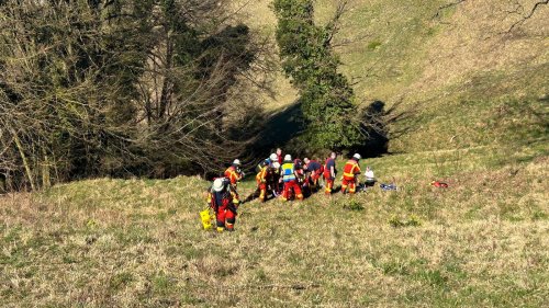 Bruchsal: Wanderin stürzt auf Michaelsberg – Rettung per Hubschrauber