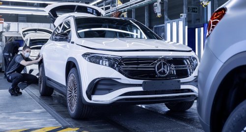 So sieht der neue Elektro-Mercedes EQA aus Rastatt aus
