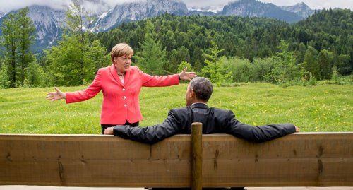 Merkel zu Besuch in Washington – Museumsbesuch mit Obama