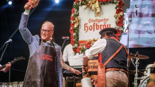 Stuttgarter Frühlingsfest mit vier Schlägen eröffnet