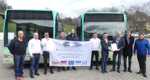 Ausrangierte Gelenkbusse aus Baden-Baden fahren künftig in der Ukraine