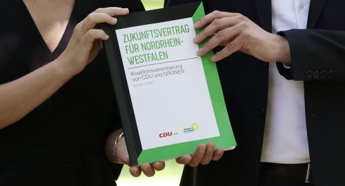 Schwarz-Grün: Vertragsunterzeichnung in NRW