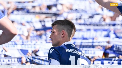„Bumm bumm, der Drops war gelutscht: KSC feiert Wanitzek und Egloff