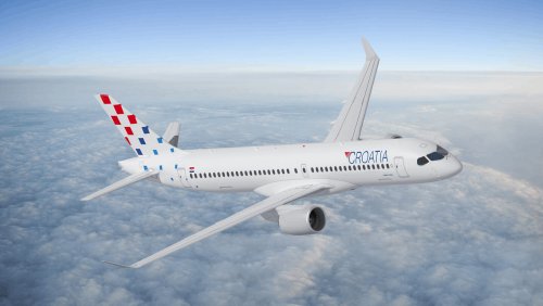 Croatia Airlines sign for Airbus A220 aircraft - Economy Class & Beyond