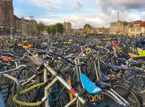 Sunday Morning Photograph November 27 2022: Bicycles in Amsterdam.