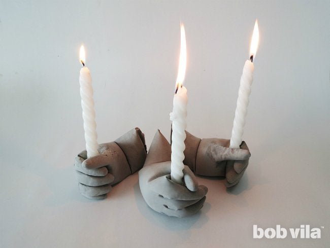DIY Lite: Make Graveyard-Inspired Candle Holders from Concrete Mix
